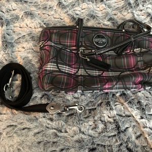 NWOT Coach Tartan Tote